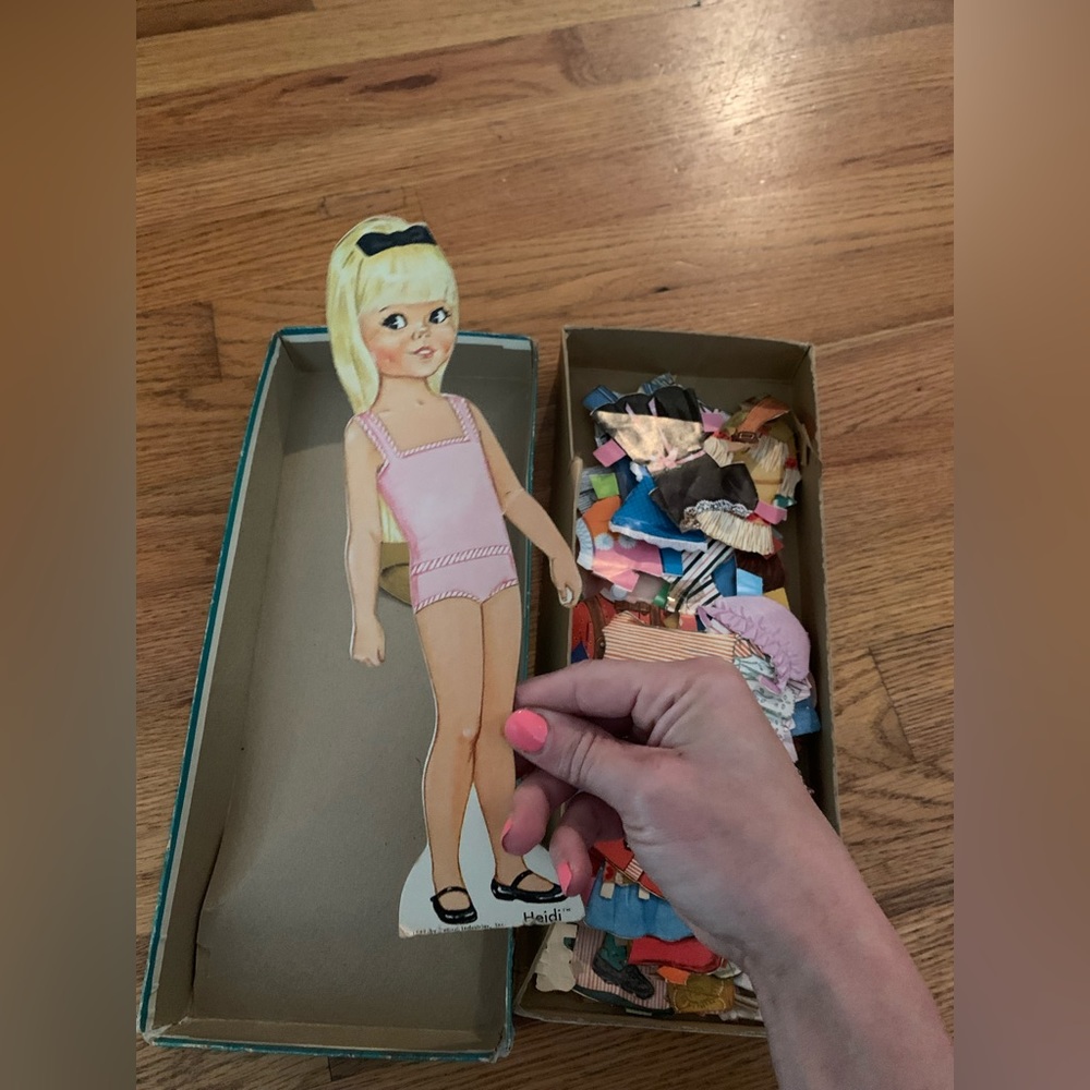 Vintage Heidi 1960s Paper Dolls - 2 Dolls & 50+ clothing & accessories pieces